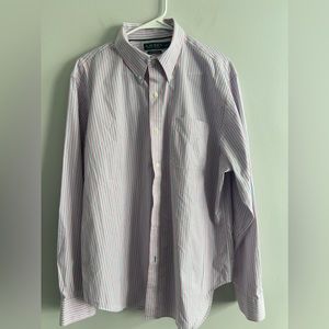 Polo Ralph Lauren Men’s 17” 36/37  Dress Shirt  Non Iron Classic‎ Fit Stretch